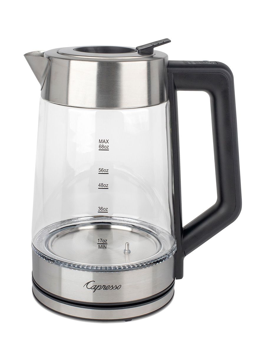 Capresso H2o Glass Electric Water Kettle – Stainless Steel 240.03