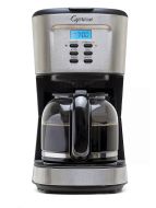 12-Cup Drip Coffee Maker with Programmable Clock Display