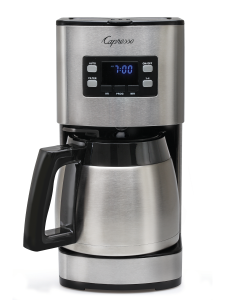 Capresso 426.05 5-Cup Mini Drip Coffee Maker, Black/Silver